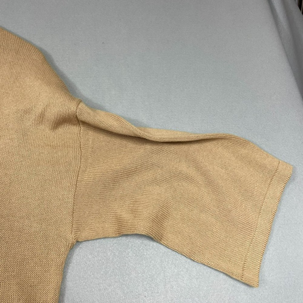 Elizabeth & James Long Duster Cardigan Womens M Camel Tan Button Kimono Sleeve - Picture 6 of 8